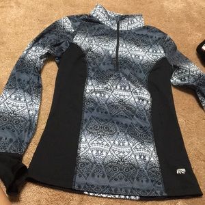 half zip running sweatshirt